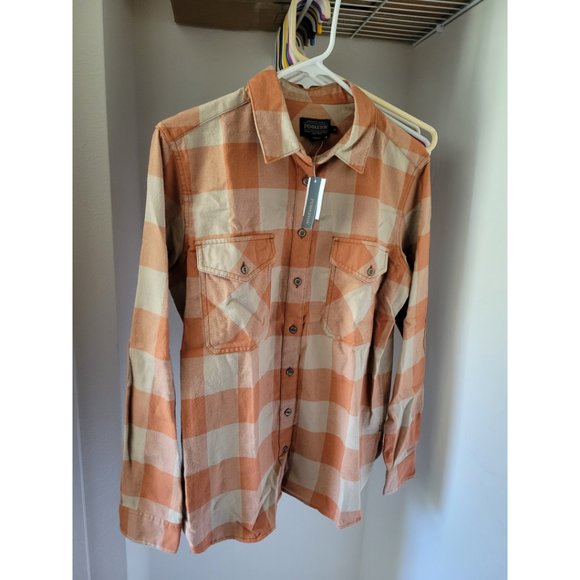 NWOT Pendleton Elbow Patch Flannel Shirt; Sierra Brown Check - Picture 3 of 4